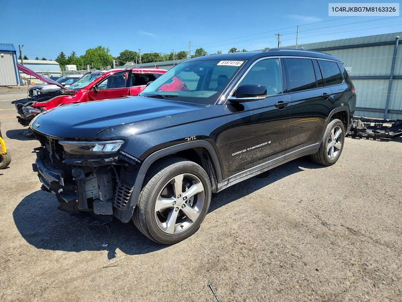 2021 Jeep Grand Cherokee L Limited VIN: 1C4RJKBG7M8163326 Lot: 61874116