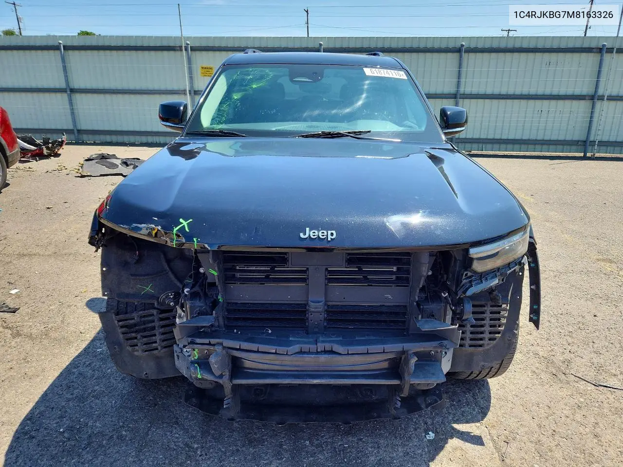 2021 Jeep Grand Cherokee L Limited VIN: 1C4RJKBG7M8163326 Lot: 61874116