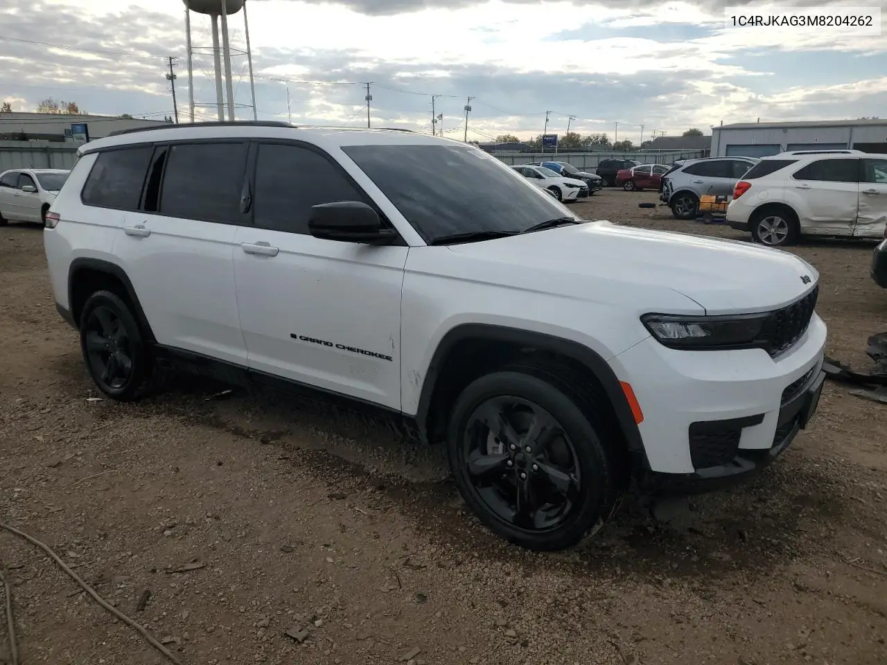 1C4RJKAG3M8204262 2021 Jeep Grand Cherokee L Laredo