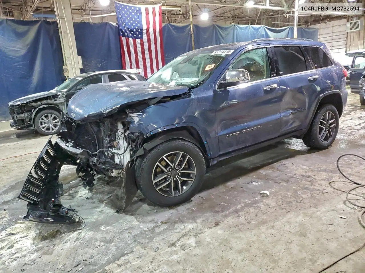 1C4RJFBG1MC732594 2021 Jeep Grand Cherokee Limited
