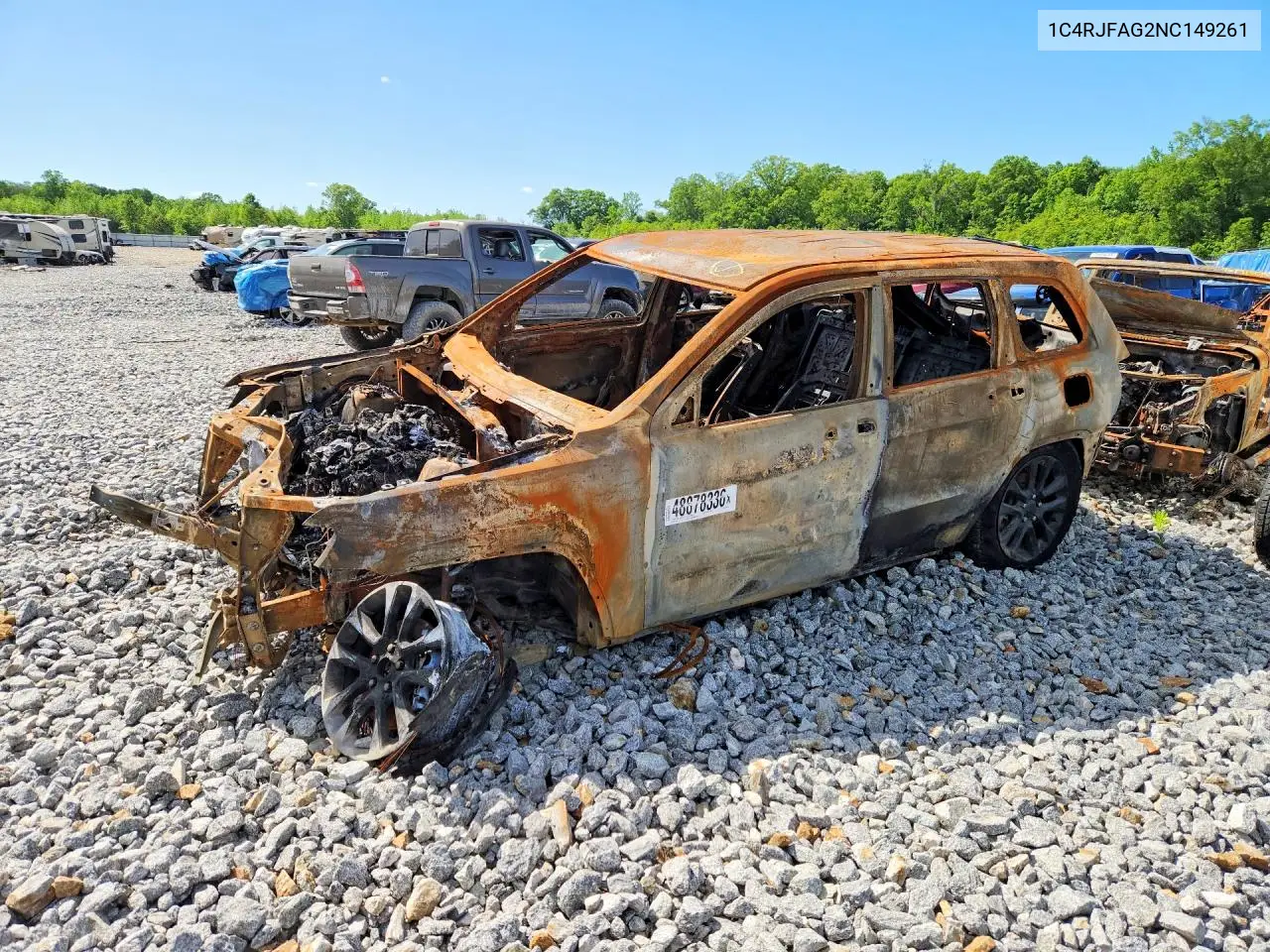 2022 Jeep Grand Cherokee Laredo E VIN: 1C4RJFAG2NC149261 Lot: 48878336