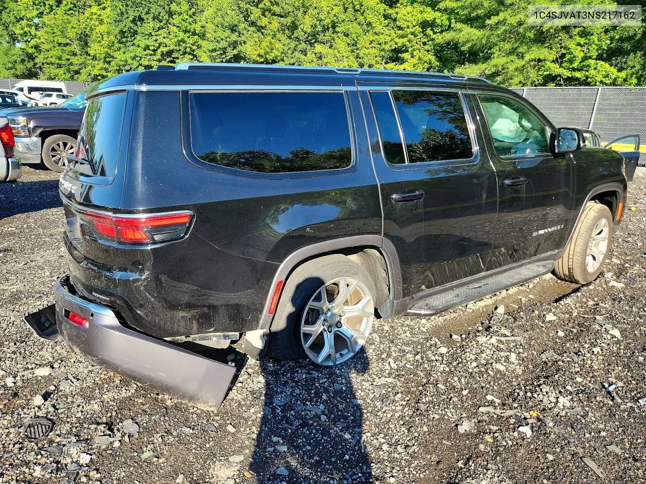 2022 Jeep Wagoneer Series I VIN: 1C4SJVAT3NS217162 Lot: 57129706