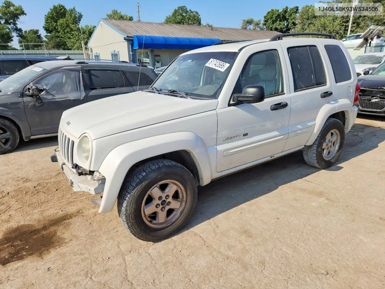 2003 Jeep Liberty Limited VIN: 1J4GL58K93W534506 Lot: 61742686