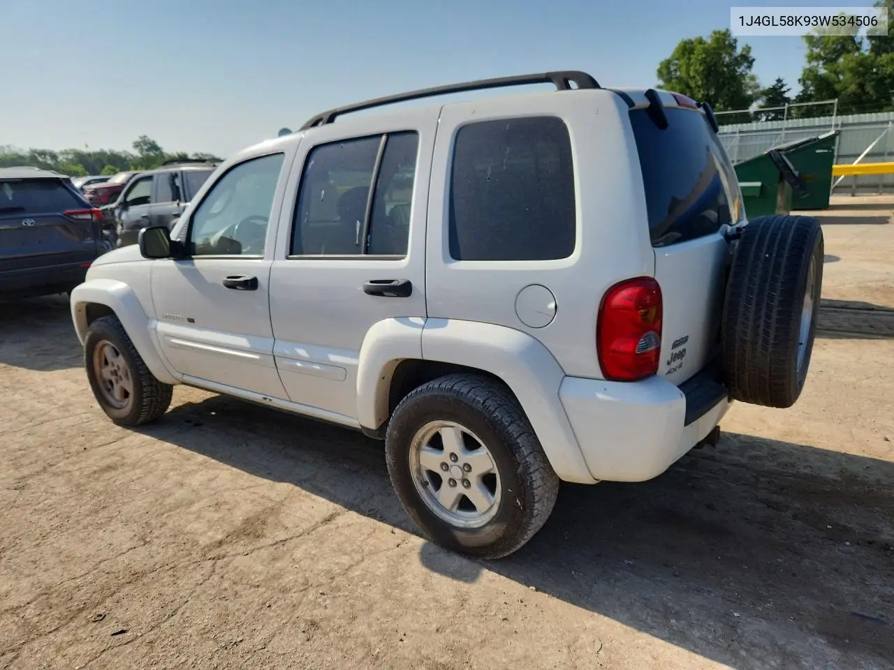 2003 Jeep Liberty Limited VIN: 1J4GL58K93W534506 Lot: 61742686