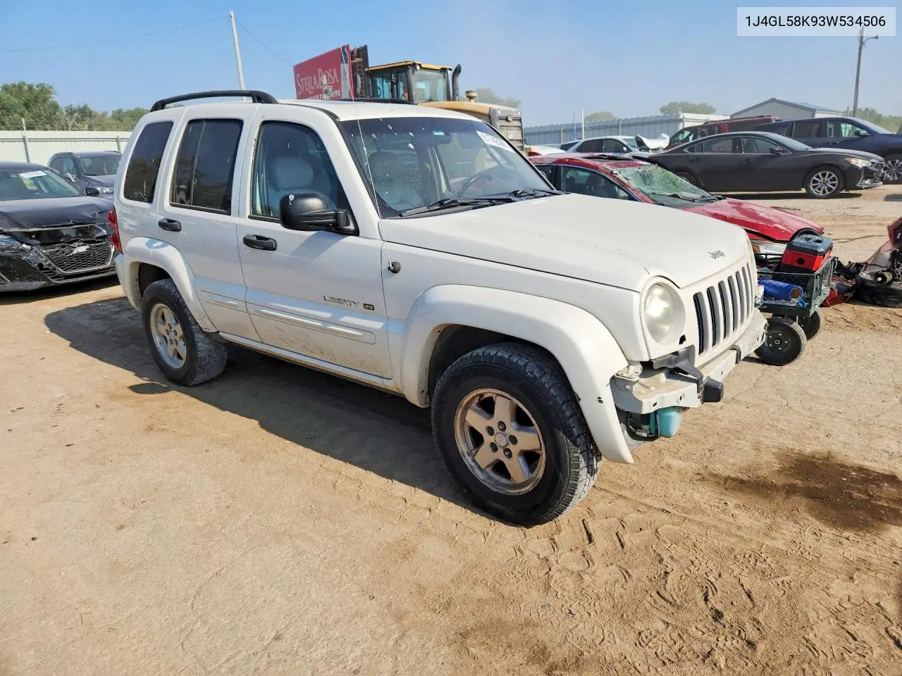 2003 Jeep Liberty Limited VIN: 1J4GL58K93W534506 Lot: 61742686
