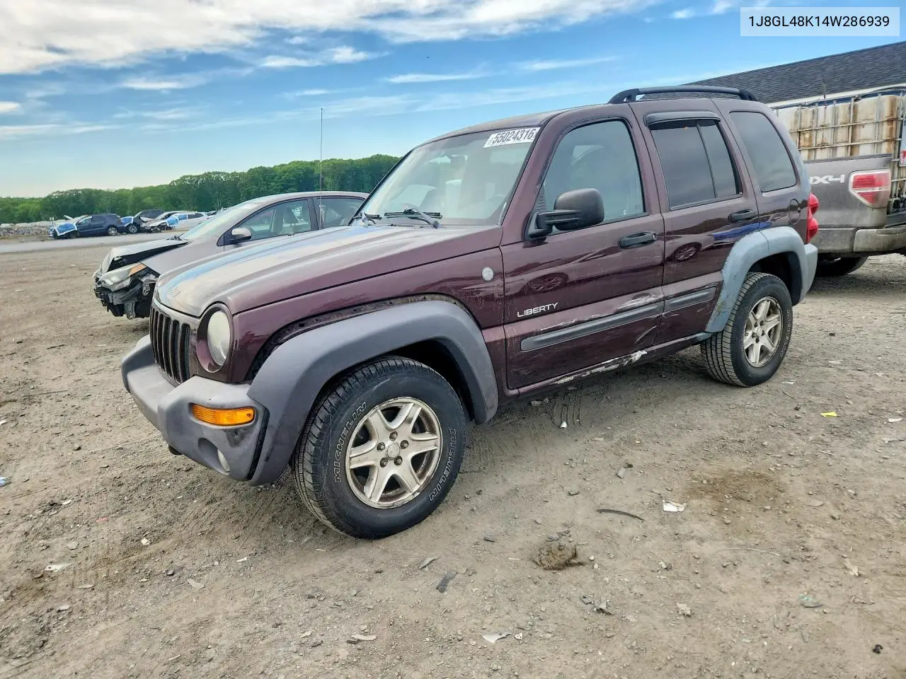 2004 Jeep Liberty Sport VIN: 1J8GL48K14W286939 Lot: 55024316