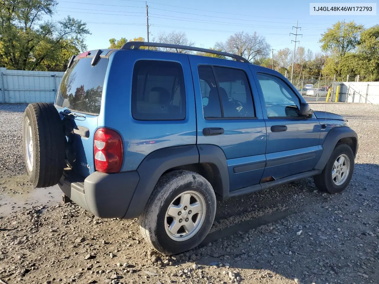 1J4GL48K46W172793 2006 Jeep Liberty Sport