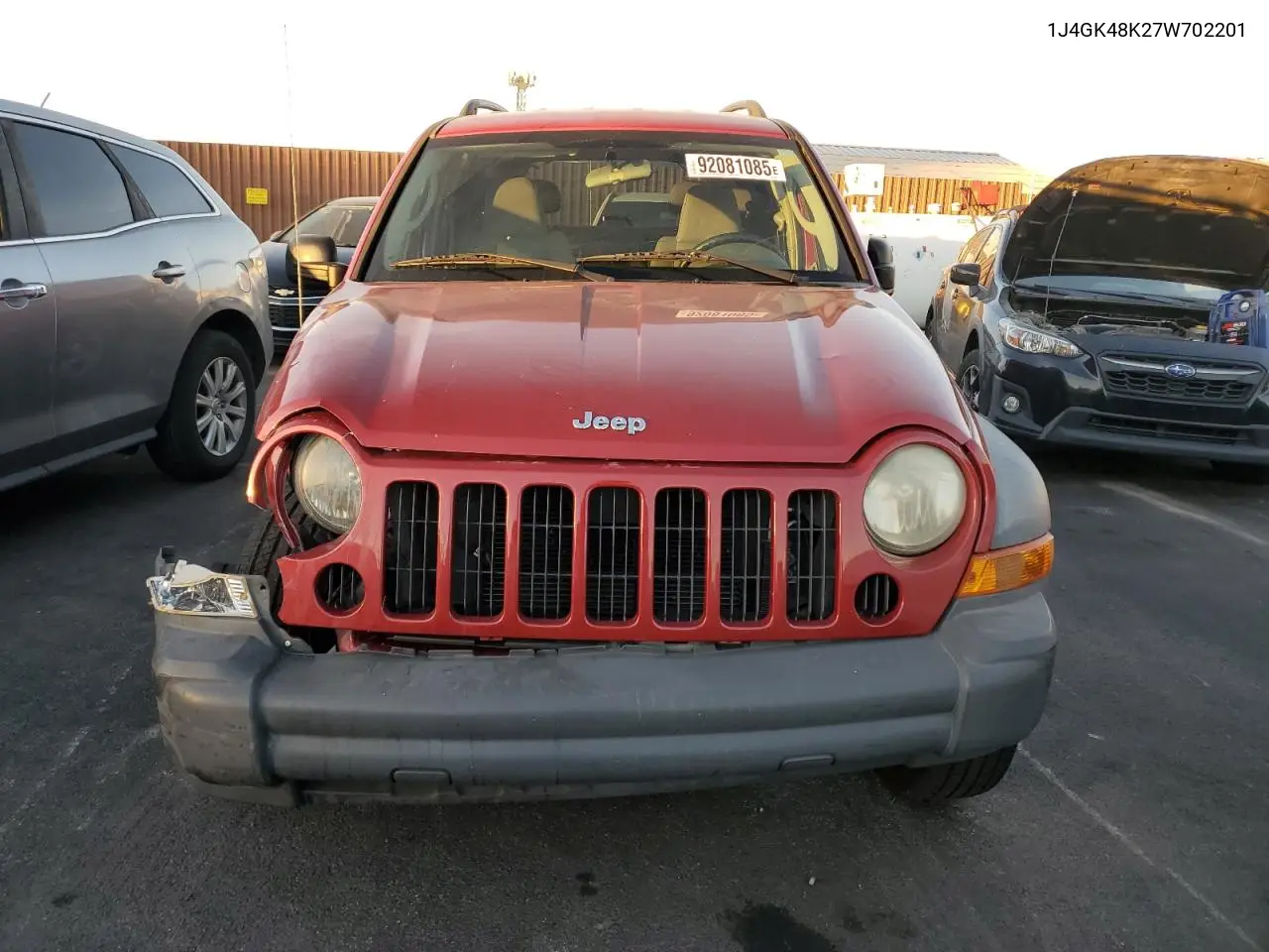 1J4GK48K27W702201 2007 Jeep Liberty Sport