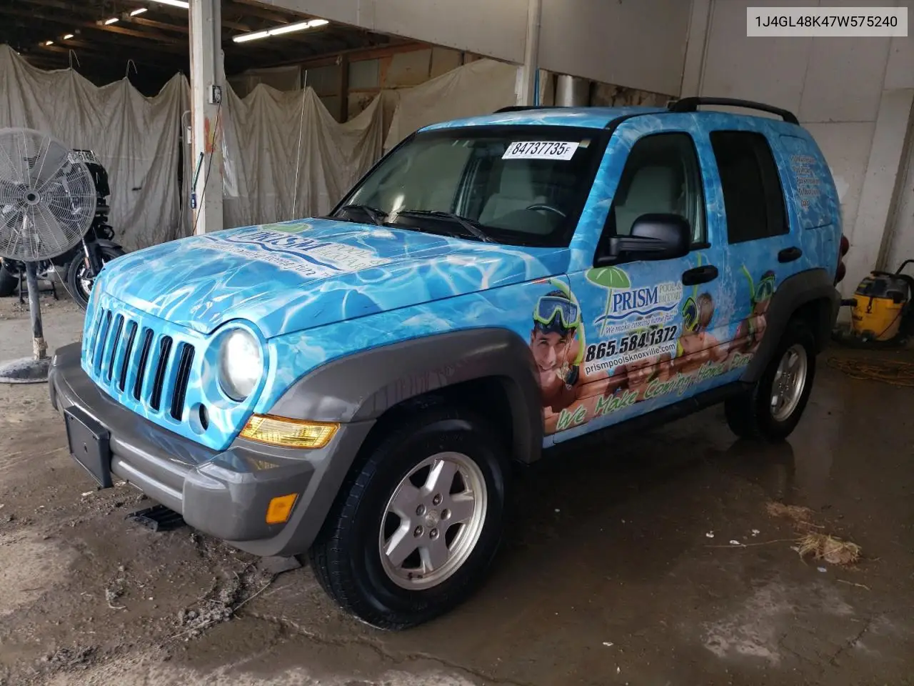 1J4GL48K47W575240 2007 Jeep Liberty Sport