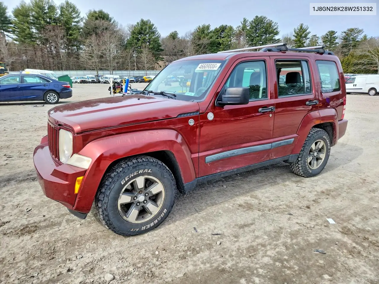 2008 Jeep Liberty Sport VIN: 1J8GN28K28W251332 Lot: 46609886
