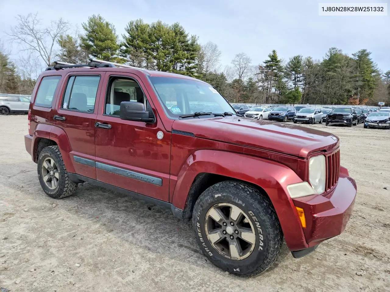 2008 Jeep Liberty Sport VIN: 1J8GN28K28W251332 Lot: 46609886