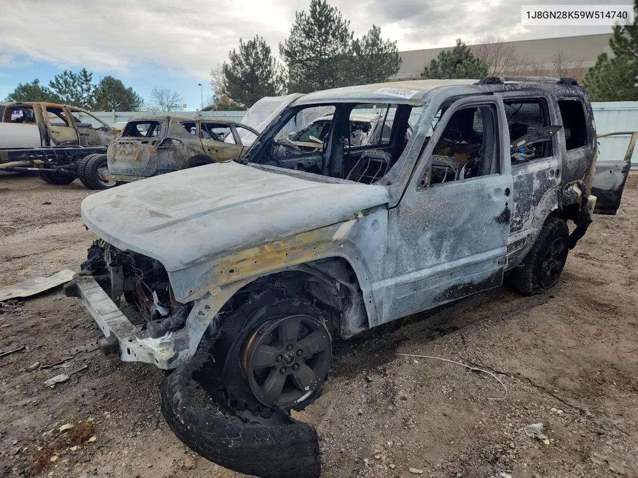 1J8GN28K59W514740 2009 Jeep Liberty Sport