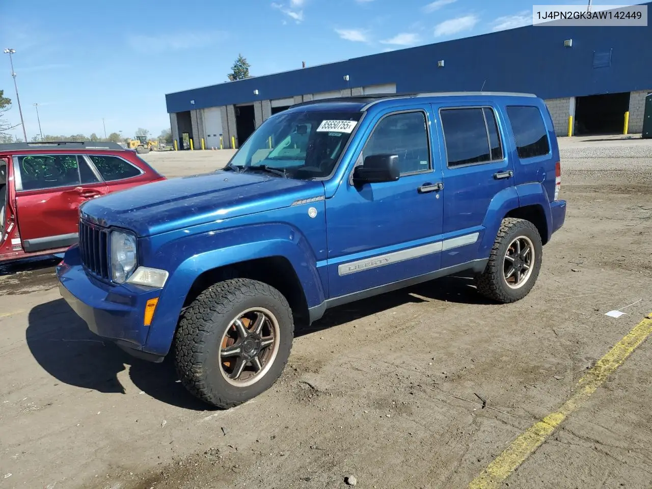 1J4PN2GK3AW142449 2010 Jeep Liberty Sport