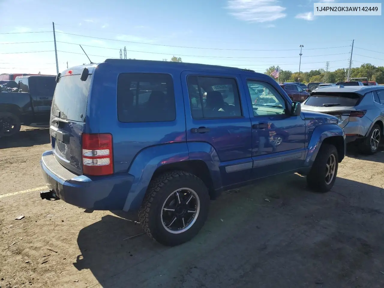 1J4PN2GK3AW142449 2010 Jeep Liberty Sport