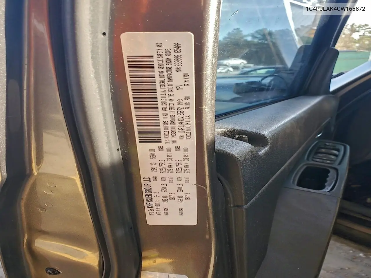 1C4PJLAK4CW165872 2012 Jeep Liberty Sport