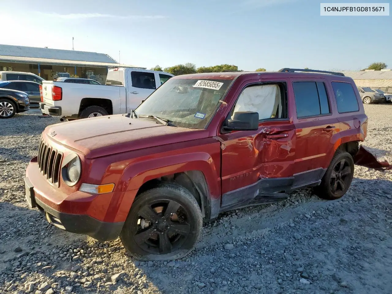 1C4NJPFB1GD815671 2016 Jeep Patriot Latitude