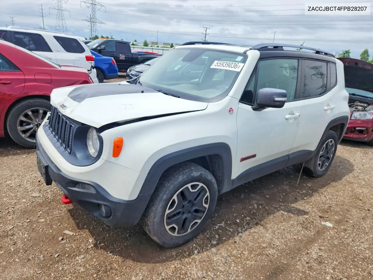 2015 Jeep Renegade Trailhawk VIN: ZACCJBCT4FPB28207 Lot: 55939036