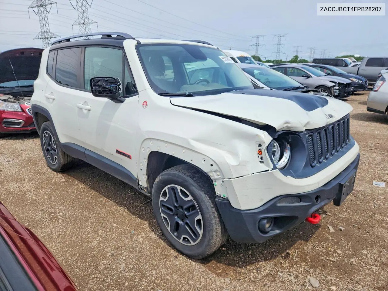 2015 Jeep Renegade Trailhawk VIN: ZACCJBCT4FPB28207 Lot: 55939036