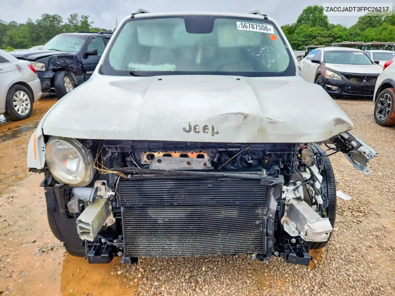 2015 Jeep Renegade Limited VIN: ZACCJADT3FPC26217 Lot: 56787506