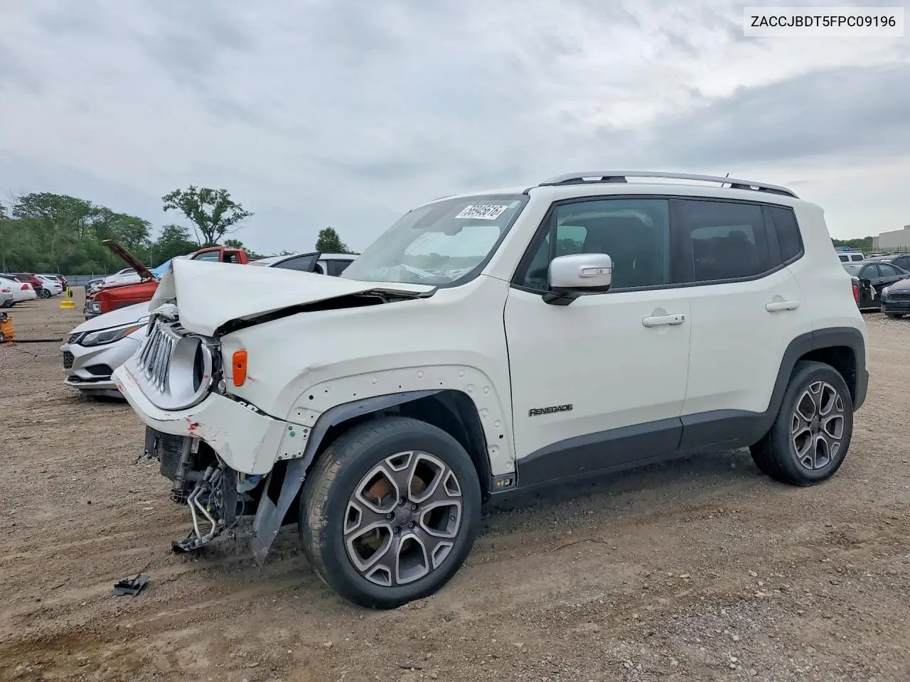 2015 Jeep Renegade Limited VIN: ZACCJBDT5FPC09196 Lot: 56945616