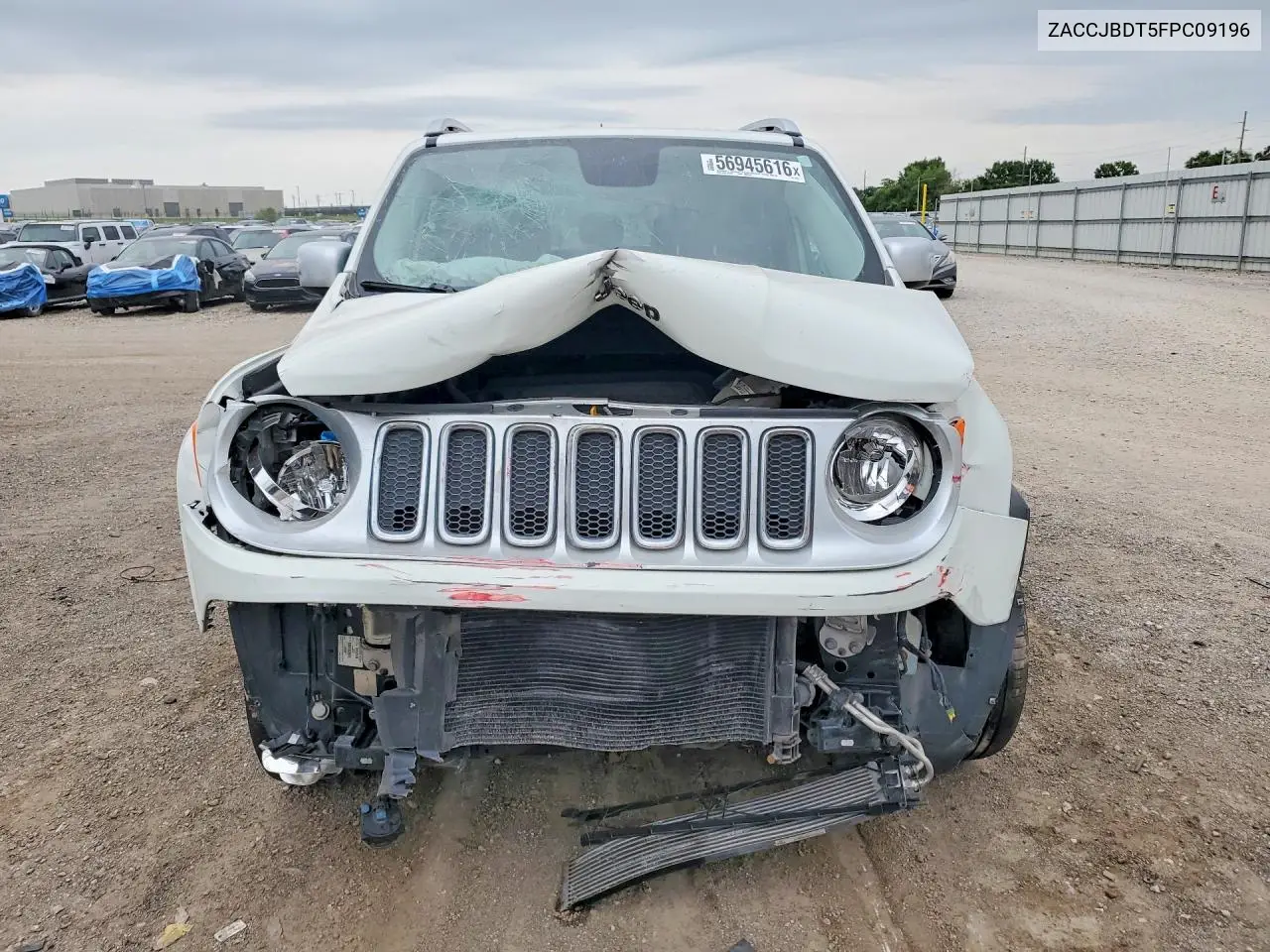 2015 Jeep Renegade Limited VIN: ZACCJBDT5FPC09196 Lot: 56945616