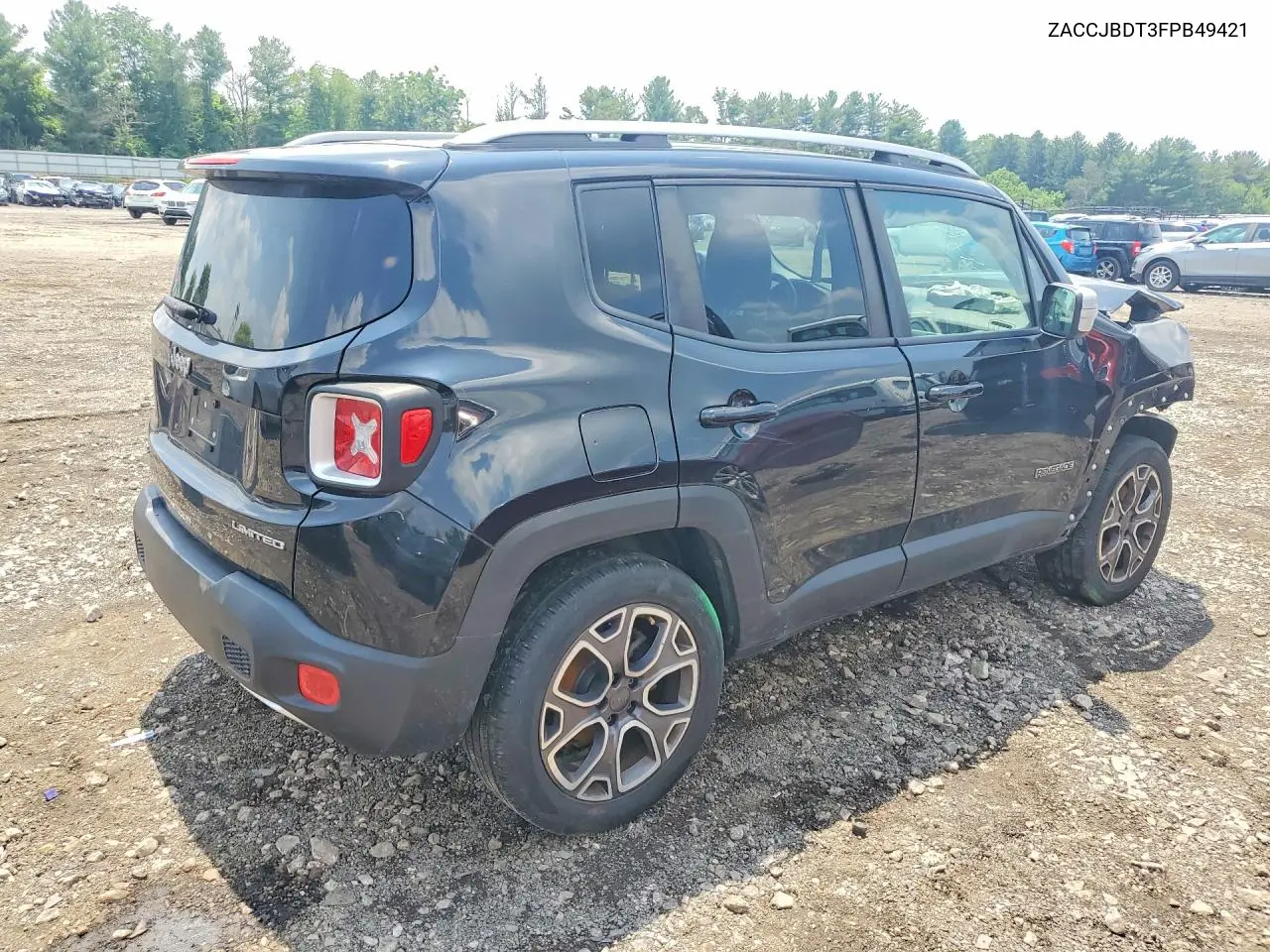 2015 Jeep Renegade Limited VIN: ZACCJBDT3FPB49421 Lot: 57299286