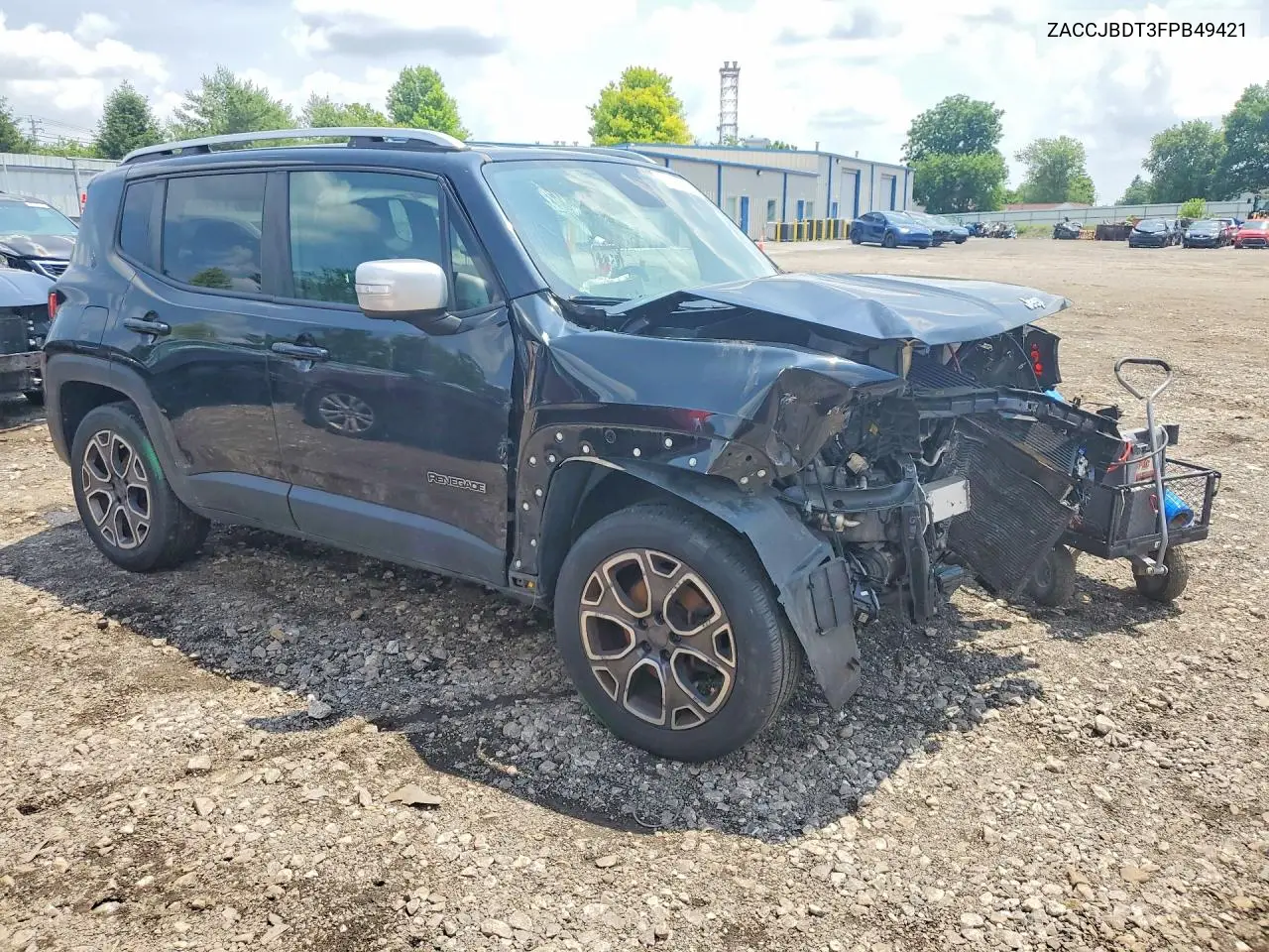 2015 Jeep Renegade Limited VIN: ZACCJBDT3FPB49421 Lot: 57299286