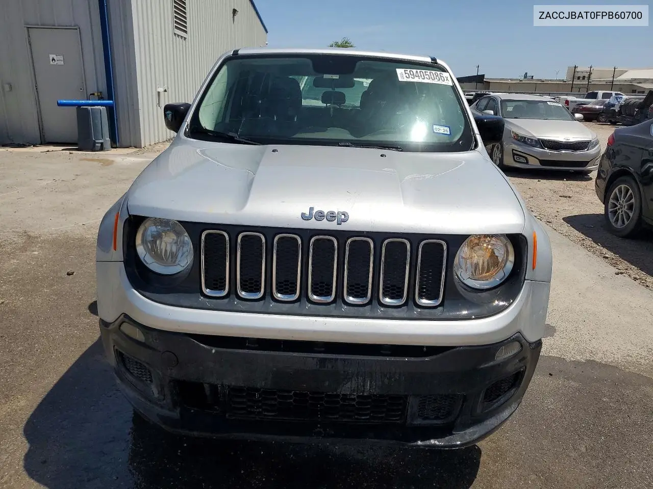 2015 Jeep Renegade Sport VIN: ZACCJBAT0FPB60700 Lot: 59405086