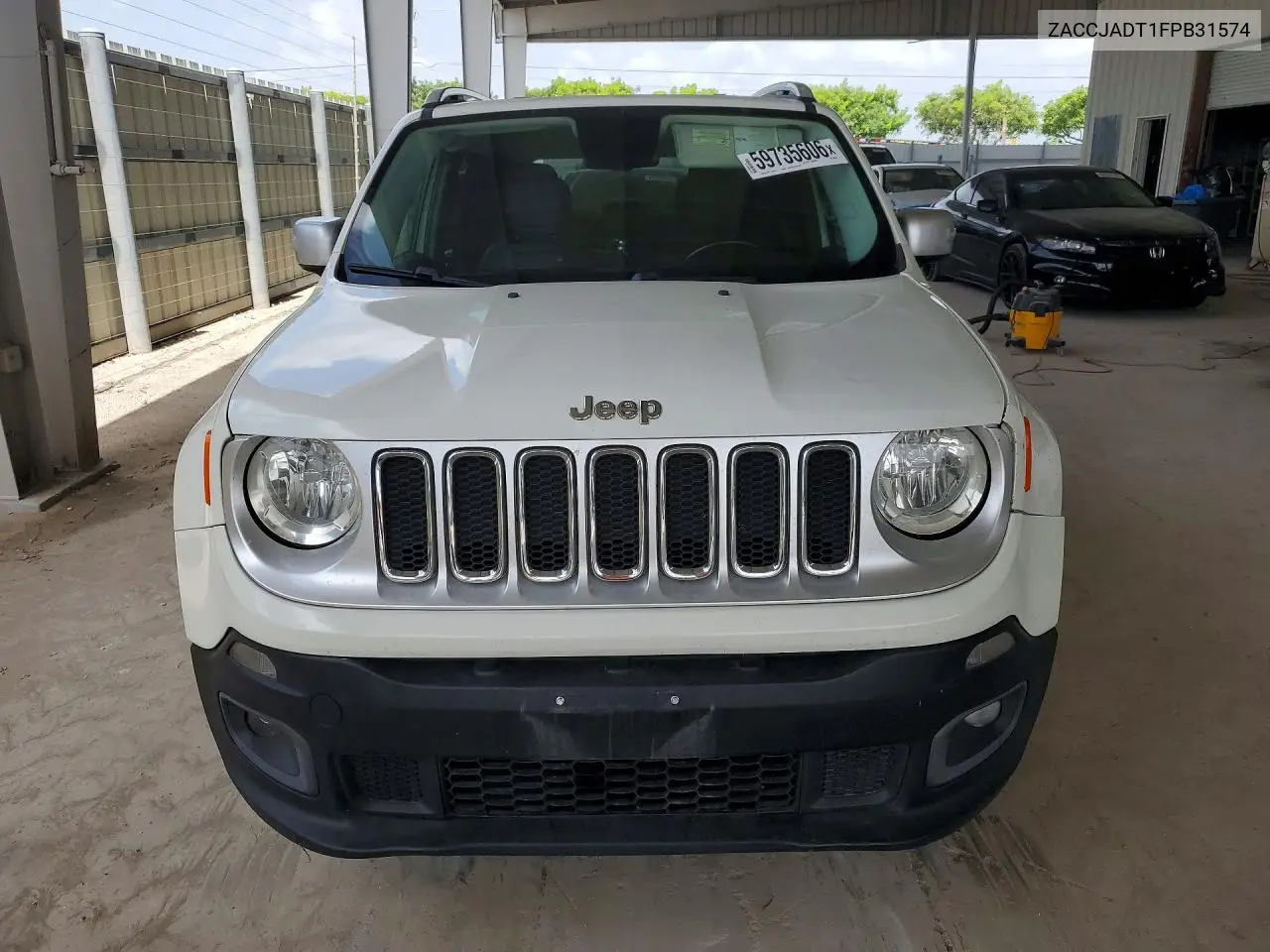 2015 Jeep Renegade Limited VIN: ZACCJADT1FPB31574 Lot: 59735606