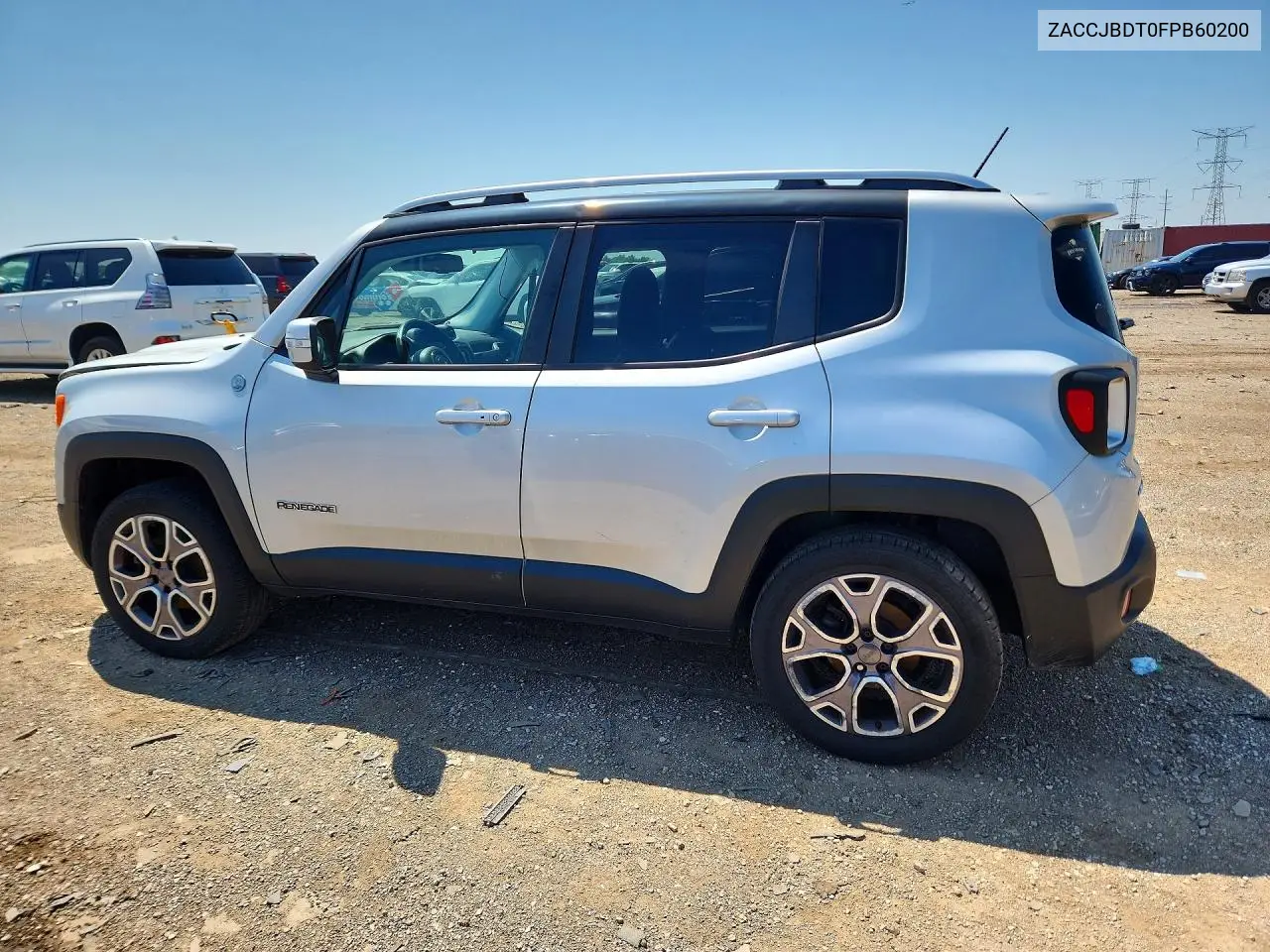 2015 Jeep Renegade Limited VIN: ZACCJBDT0FPB60200 Lot: 59901926