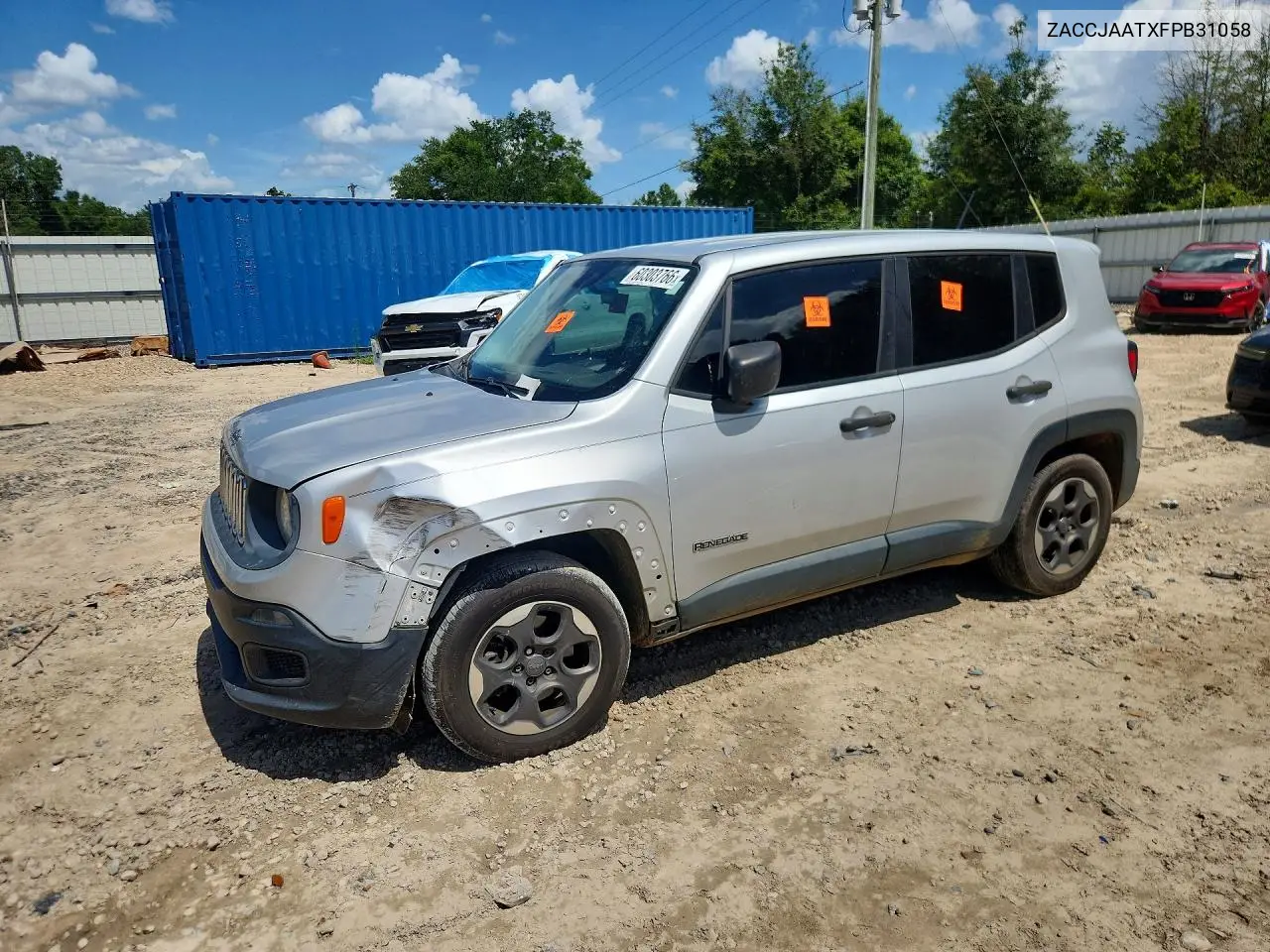 2015 Jeep Renegade Sport VIN: ZACCJAATXFPB31058 Lot: 60303766