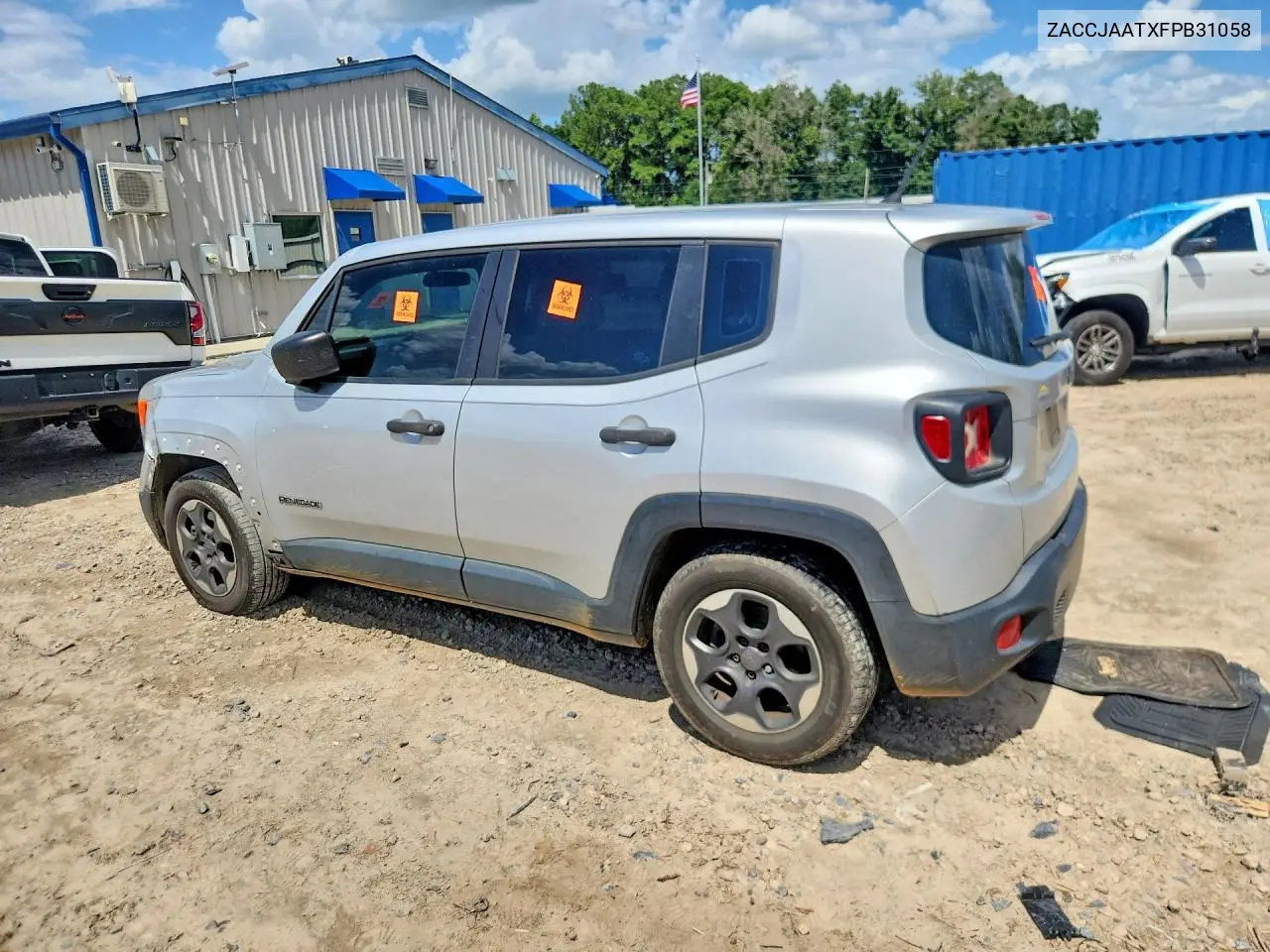 2015 Jeep Renegade Sport VIN: ZACCJAATXFPB31058 Lot: 60303766
