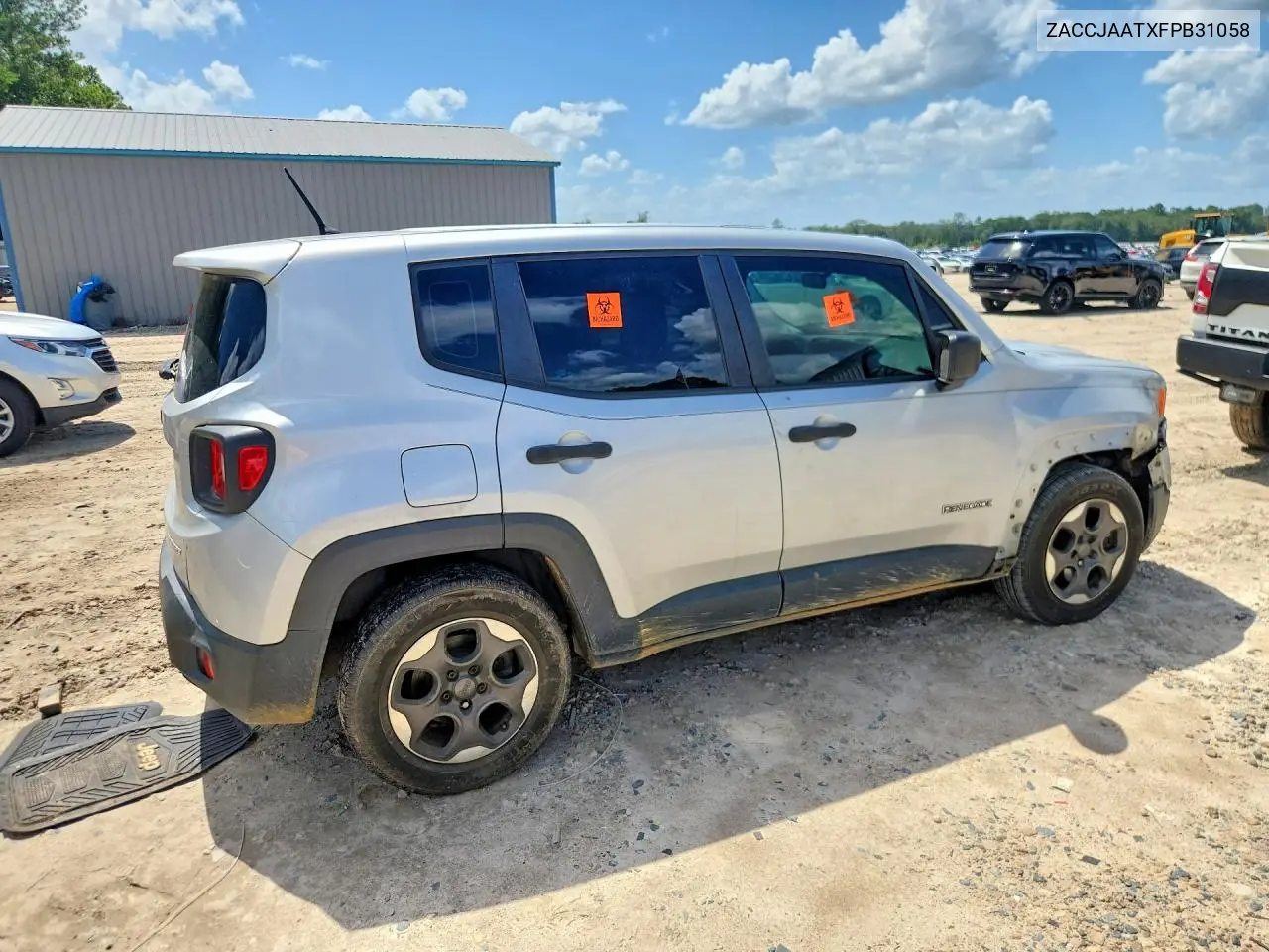 2015 Jeep Renegade Sport VIN: ZACCJAATXFPB31058 Lot: 60303766