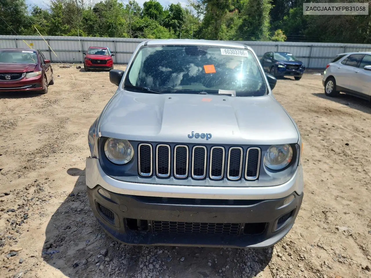 2015 Jeep Renegade Sport VIN: ZACCJAATXFPB31058 Lot: 60303766