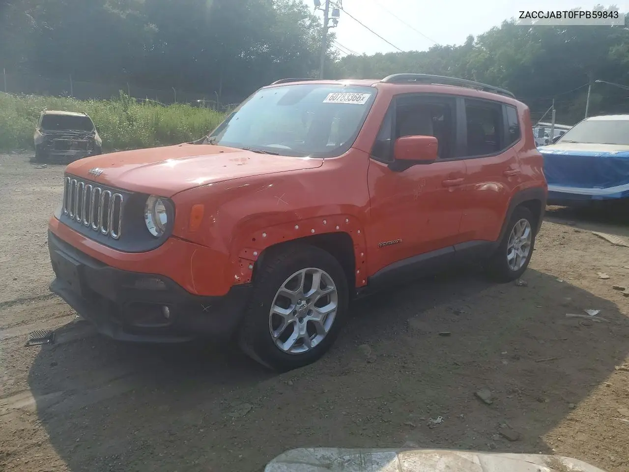 2015 Jeep Renegade Latitude VIN: ZACCJABT0FPB59843 Lot: 60783366