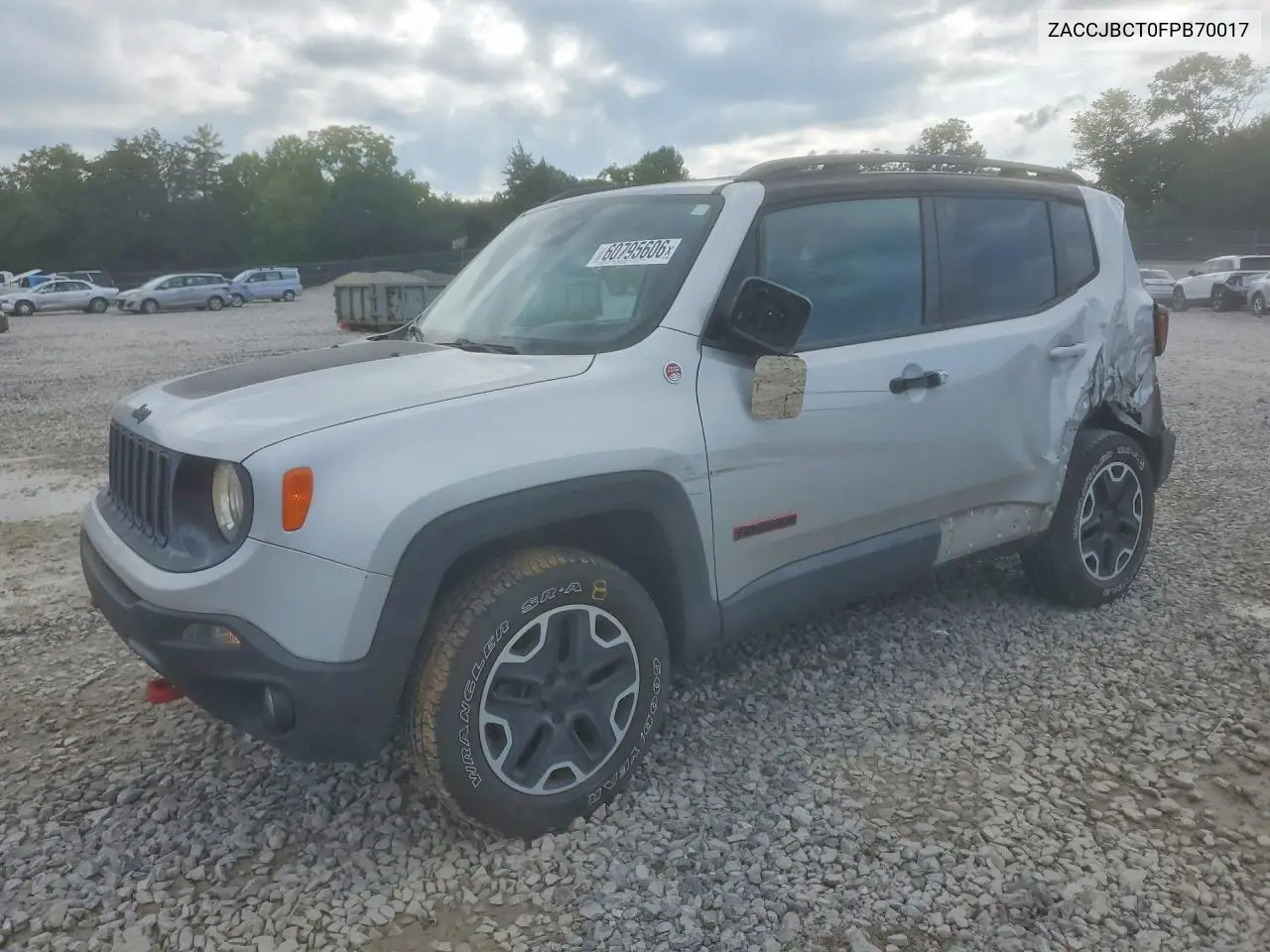 2015 Jeep Renegade Trailhawk VIN: ZACCJBCT0FPB70017 Lot: 60795606
