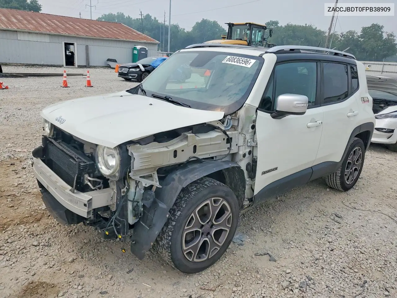 2015 Jeep Renegade Limited VIN: ZACCJBDT0FPB38909 Lot: 60836596