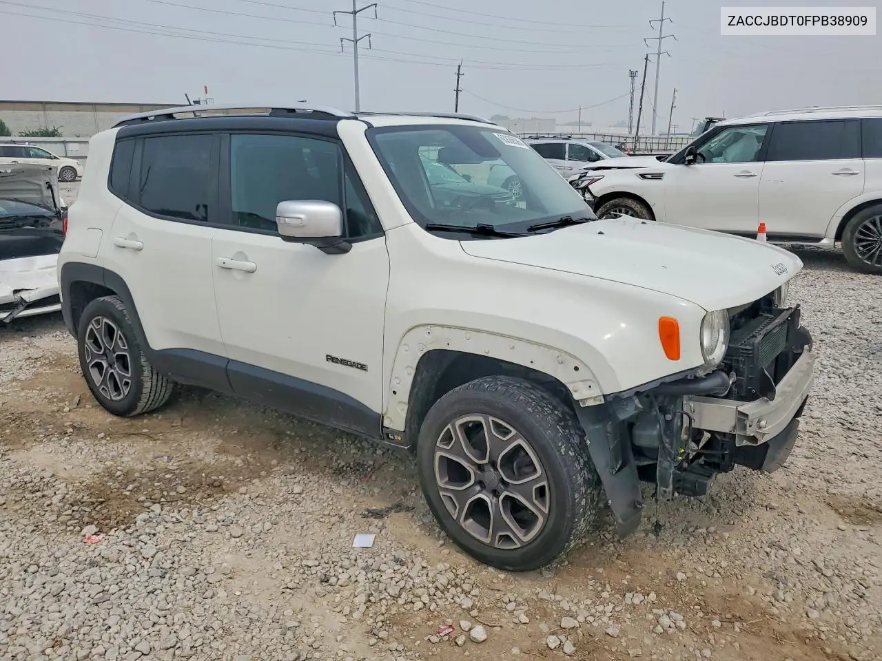 2015 Jeep Renegade Limited VIN: ZACCJBDT0FPB38909 Lot: 60836596