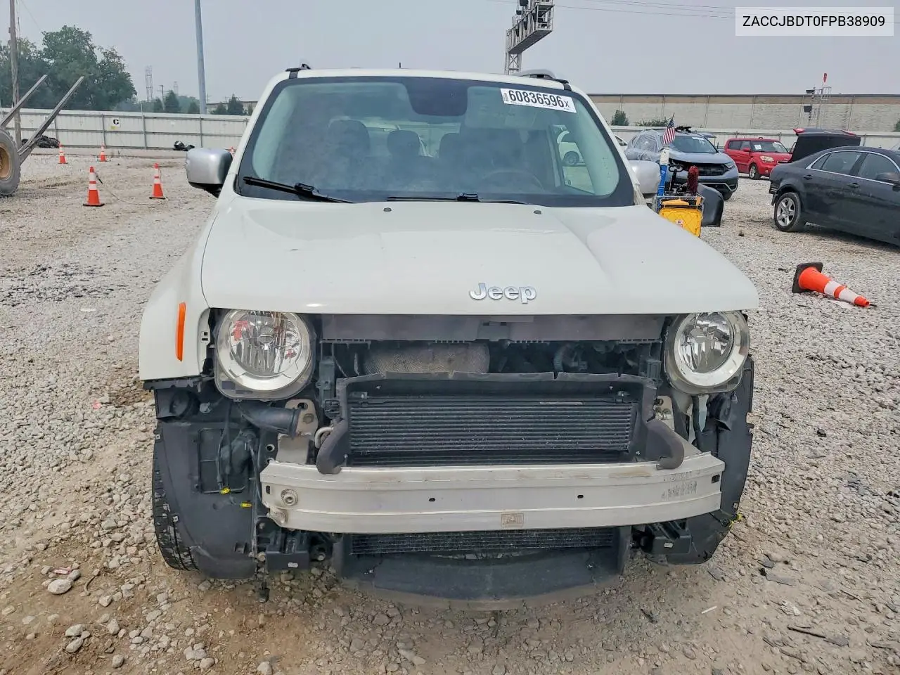 2015 Jeep Renegade Limited VIN: ZACCJBDT0FPB38909 Lot: 60836596