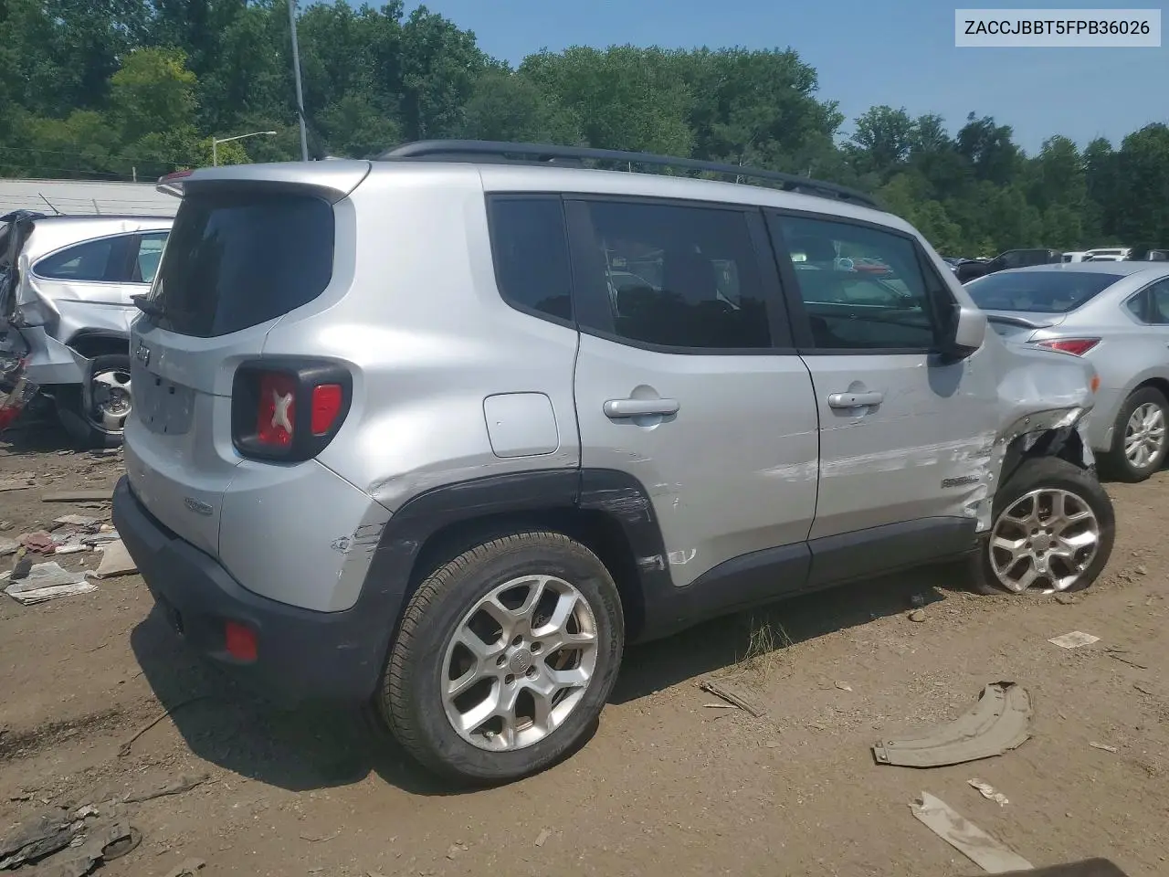 2015 Jeep Renegade Limited VIN: ZACCJBBT5FPB36026 Lot: 61186996