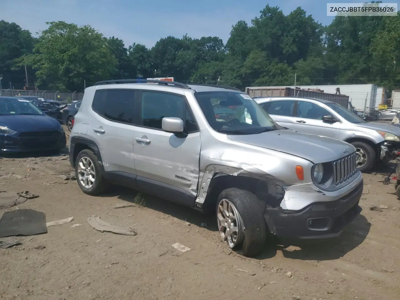 2015 Jeep Renegade Limited VIN: ZACCJBBT5FPB36026 Lot: 61186996