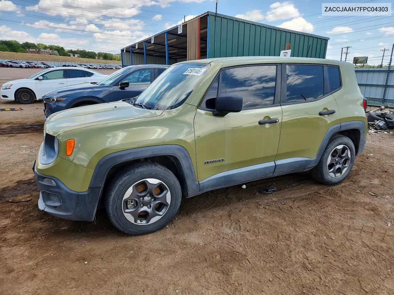 2015 Jeep Renegade Sport VIN: ZACCJAAH7FPC04303 Lot: 61581446