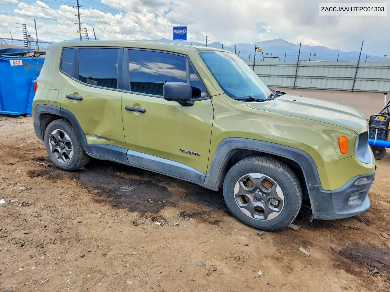 2015 Jeep Renegade Sport VIN: ZACCJAAH7FPC04303 Lot: 61581446