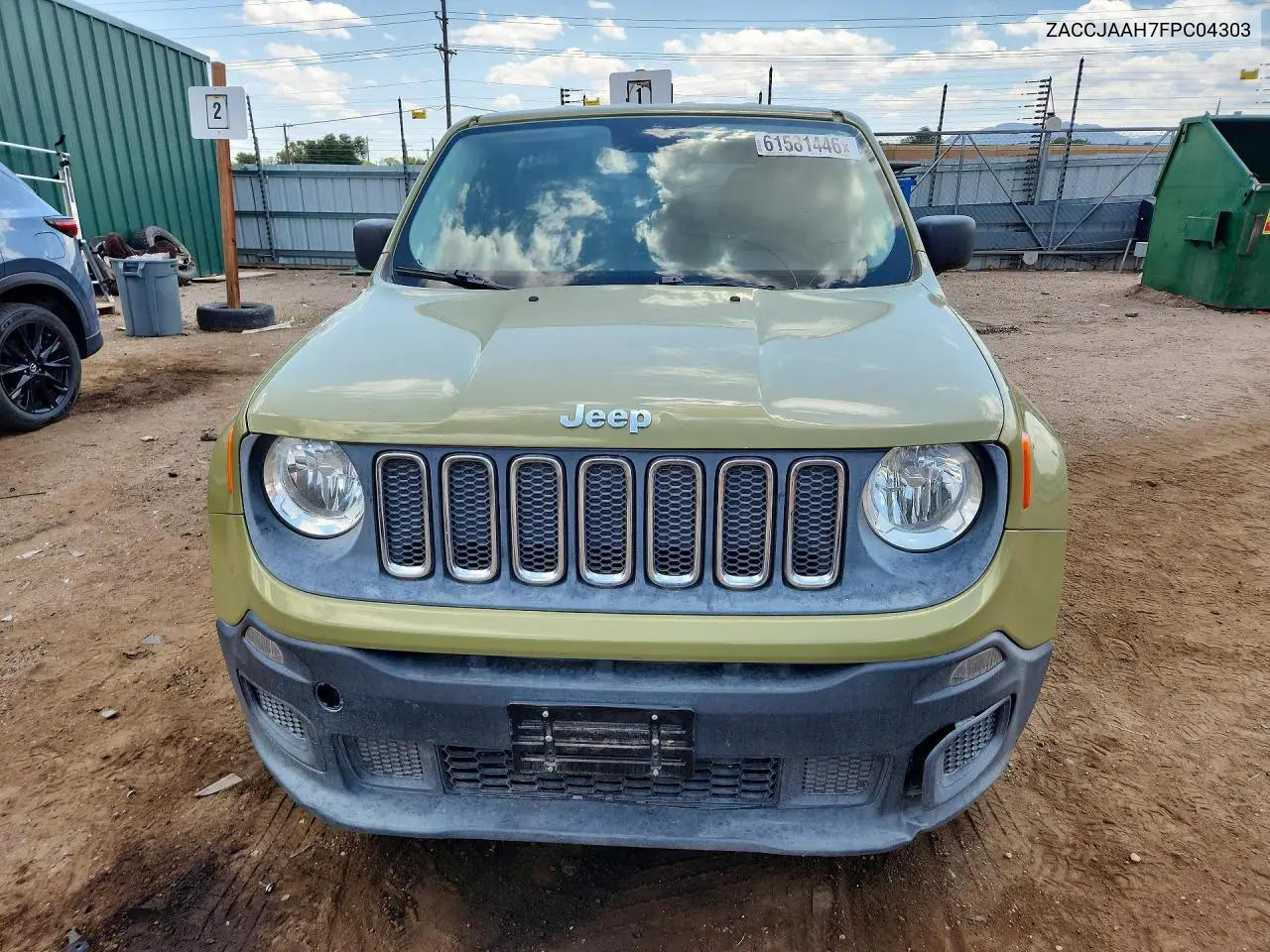 2015 Jeep Renegade Sport VIN: ZACCJAAH7FPC04303 Lot: 61581446