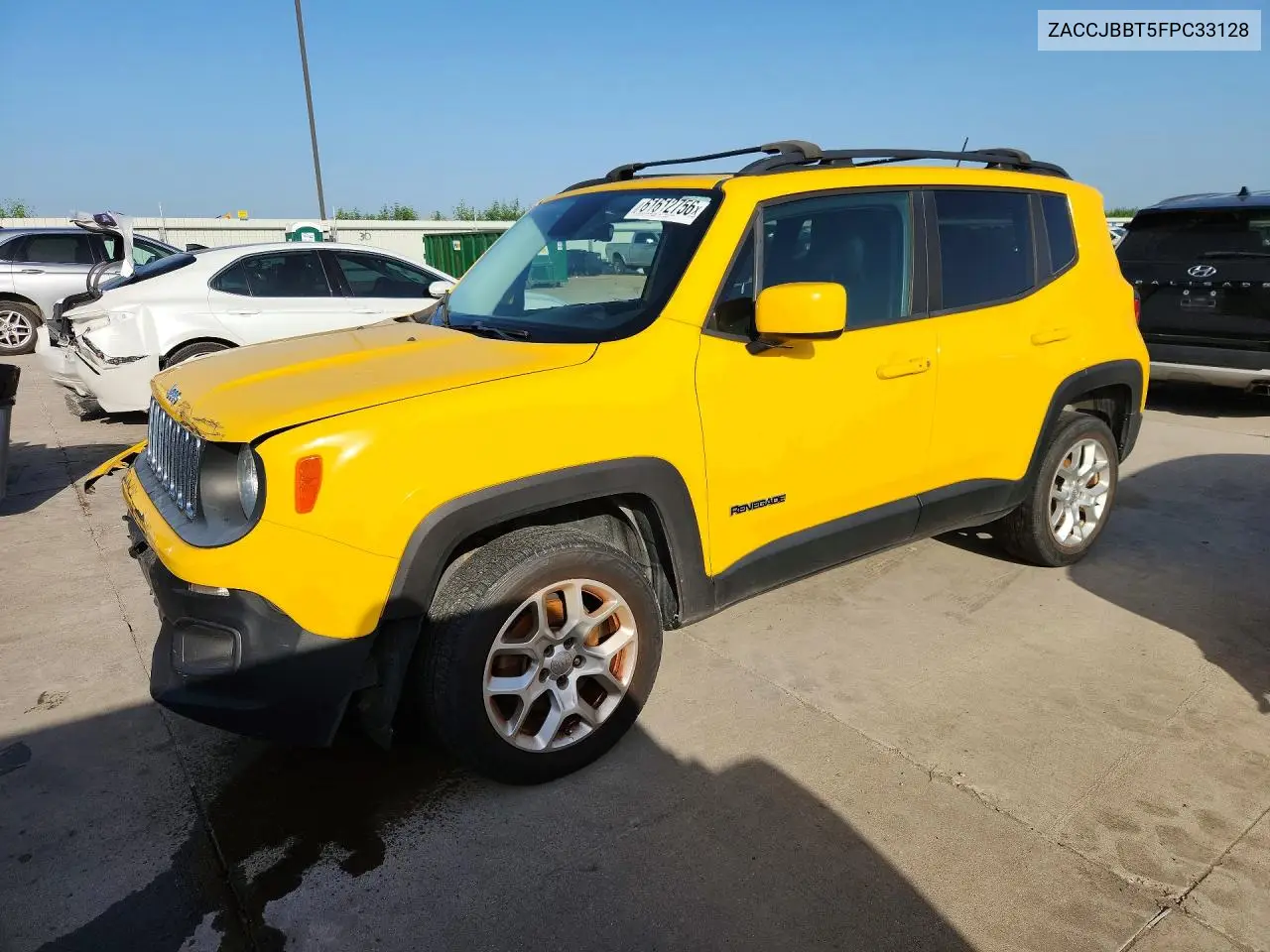 2015 Jeep Renegade Latitude VIN: ZACCJBBT5FPC33128 Lot: 61612756
