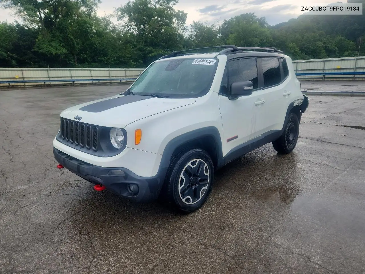2015 Jeep Renegade Trailhawk VIN: ZACCJBCT9FPC19134 Lot: 61686246