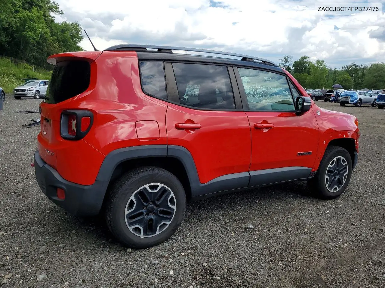 2015 Jeep Renegade Trailhawk VIN: ZACCJBCT4FPB27476 Lot: 62278126