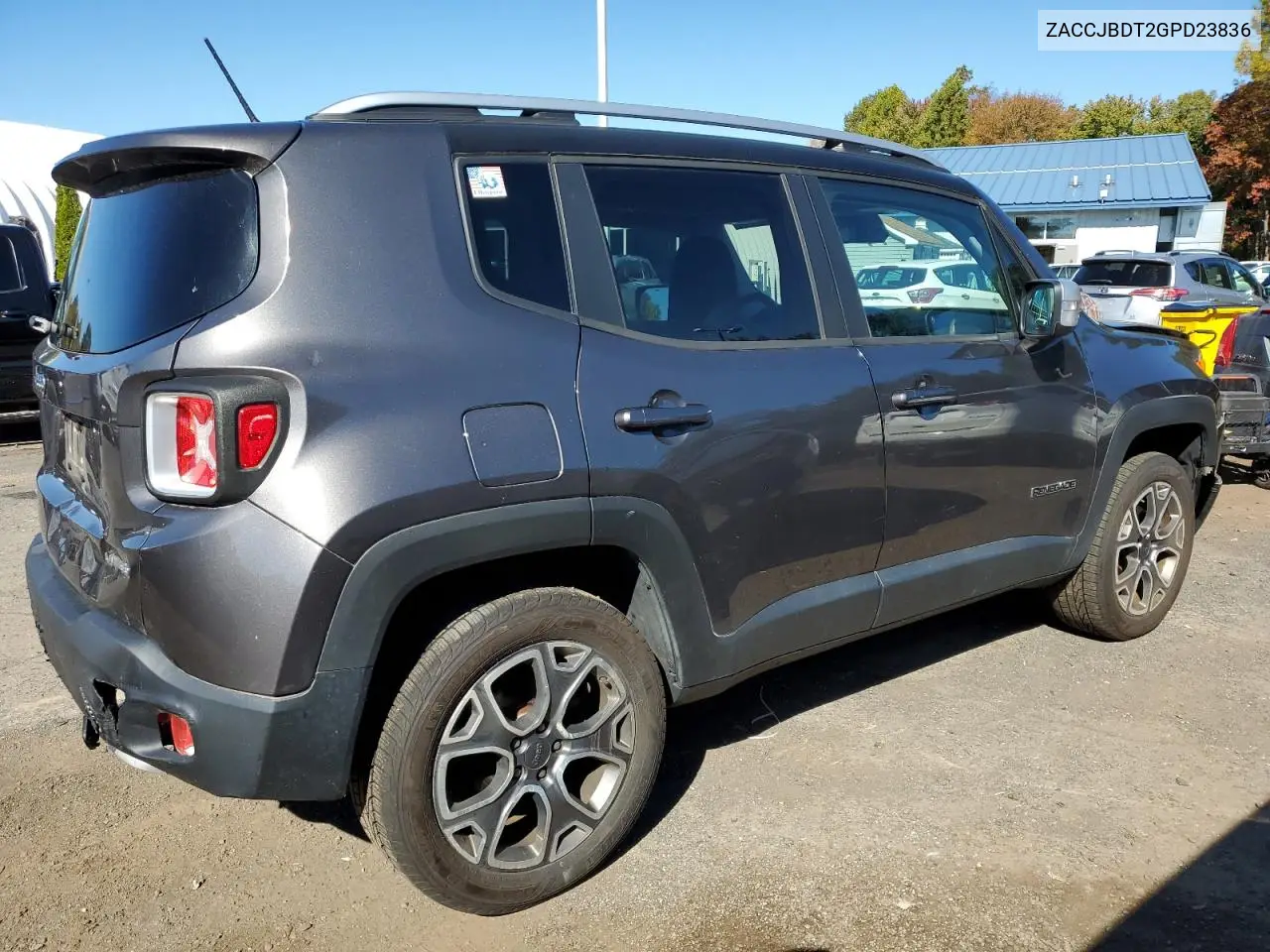 ZACCJBDT2GPD23836 2016 Jeep Renegade Limited