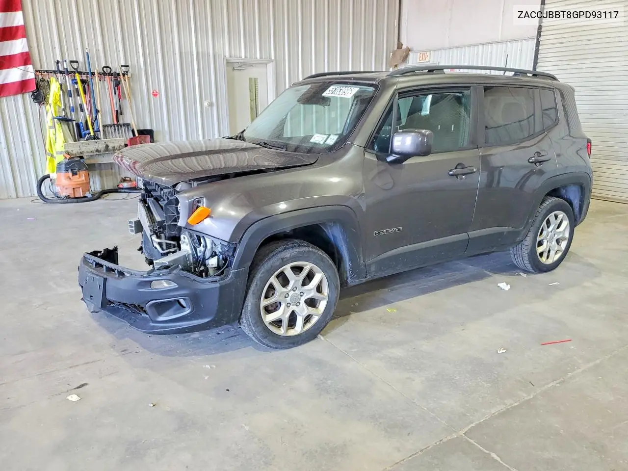2016 Jeep Renegade Latitude VIN: ZACCJBBT8GPD93117 Lot: 55163096