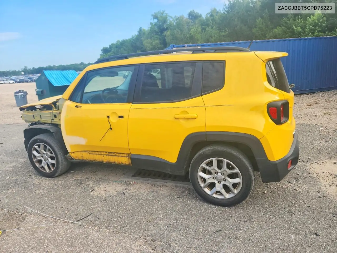 2016 Jeep Renegade Latitude VIN: ZACCJBBT5GPD75223 Lot: 56211496